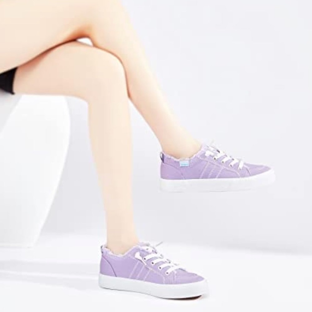 New Obtaom lavender slip in tennis shoes size 11